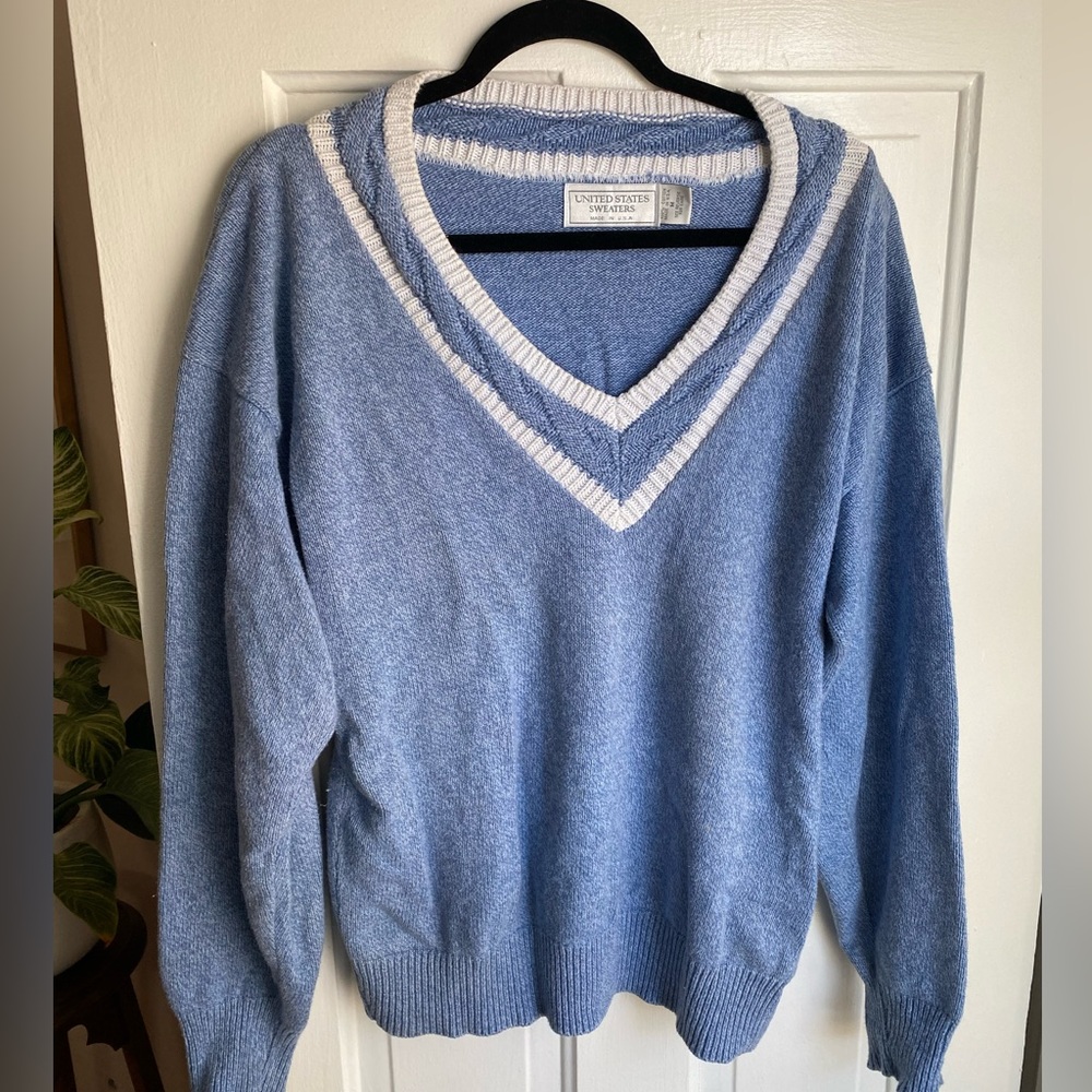 Vintage cotton varsity sweater